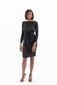 Black Party Dress with Pockets